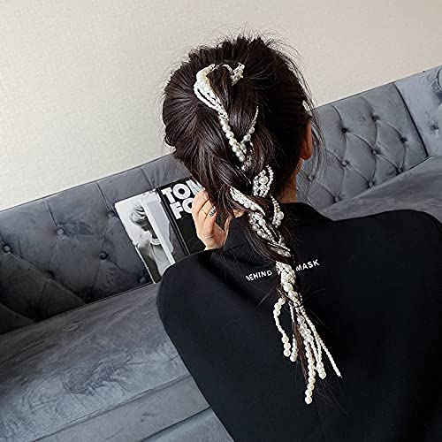 Amazon.co.jp: SINNKYイミテーションパールヘアクリップ、編み込み